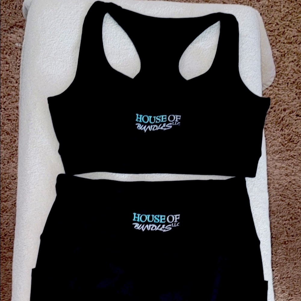 Black workout suit